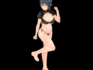 Sexy Anime Girl in Underwear Modelo 3D