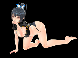 Sexy Anime Girl in Underwear Modelo 3D