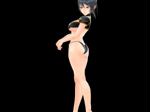 Sexy Anime Girl in Underwear Modelo 3D