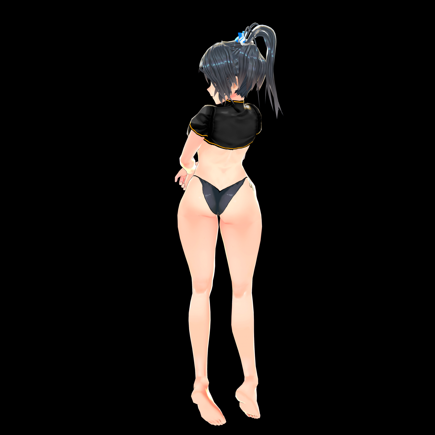 Anime Girl in Underwear 3D Model in 3DExport