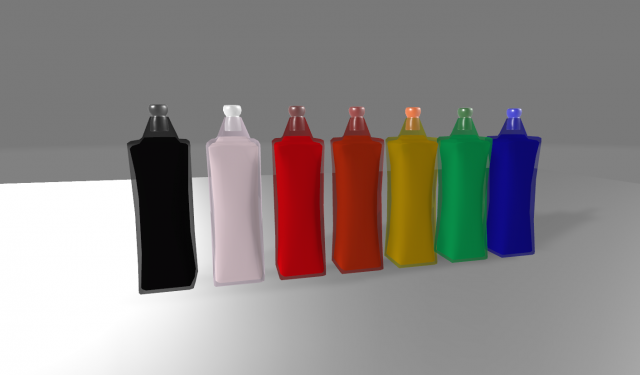 potions pack simple 3D Model .c4d .max .obj .3ds .fbx .stl .blend 