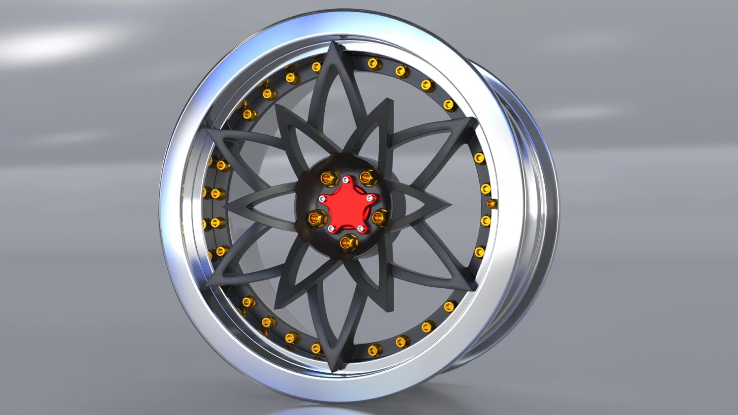 car rim sevenk nika-s 3D Model .c4d .max .obj .3ds .fbx .stl .blend 