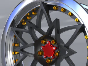 car rim sevenk nika-s 3D Model