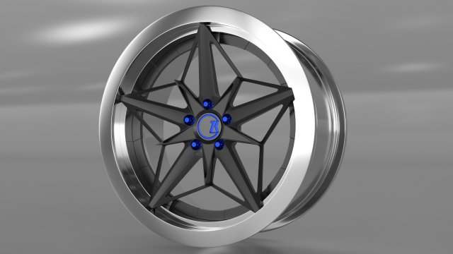 car rim sevenk sk-cypher 3D 模型 .c4d .max .obj .3ds .fbx .stl .blend