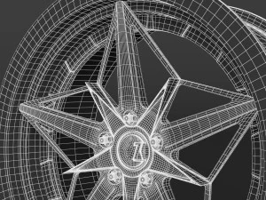 car rim sevenk sk-cypher 3D Model