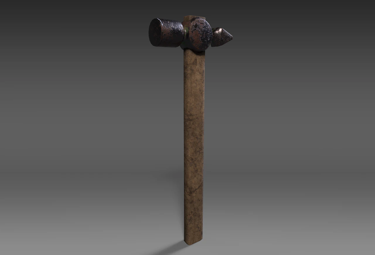 martillo Modelo 3D .c4d .max .obj .3ds .fbx .stl .blend 