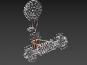 catapult low poly Modelo 3D