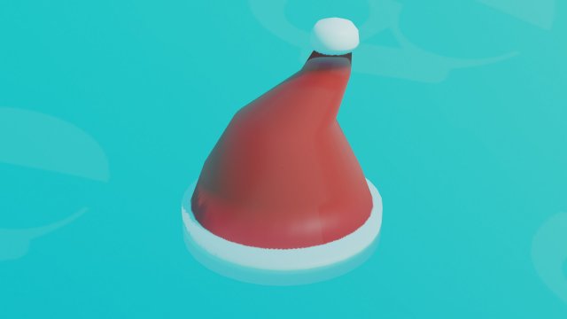 santa cap Modelo 3D .c4d .max .obj .3ds .fbx .stl .blend 