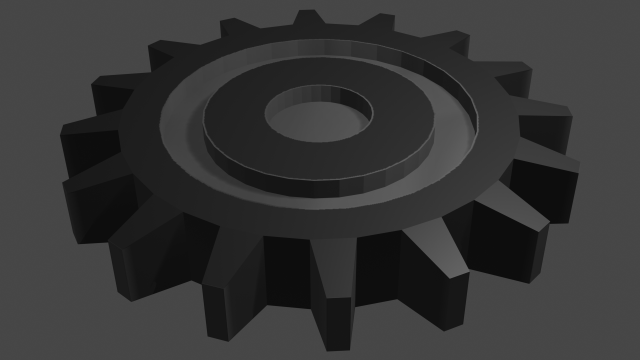 simple gear Model 3D .c4d .max .obj .3ds .fbx .stl .blend 