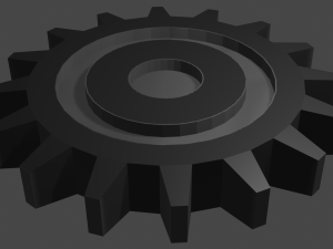 simple gear Model 3D