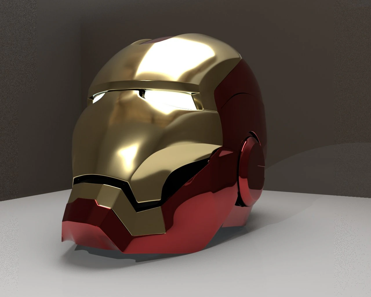 iron man helmet 3D Model .c4d .max .obj .3ds .fbx .stl .blend 