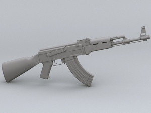 ak 47 3d model Model 3D