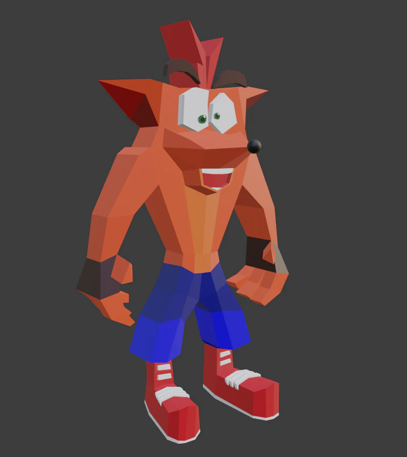 crash bandicoot 3D Model .c4d .max .obj .3ds .fbx .stl .blend