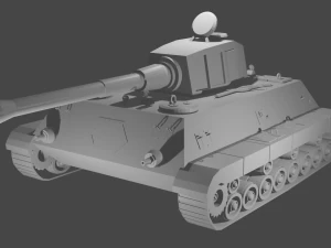 낮은 폴리 탱크 3D 모델