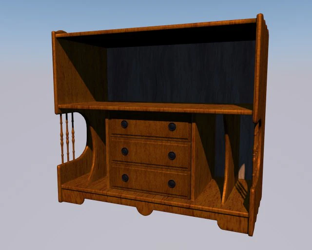 桌上电视 3D 模型 .c4d .max .obj .3ds .fbx .stl .blend