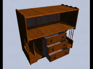 桌上电视 3D 模型