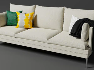 Занотта Уильям 3D диван 3D Модель