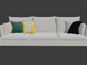 zanotta william 3d couch 3D Model