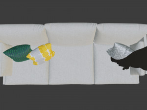 zanotta william 3d couch 3D 模型