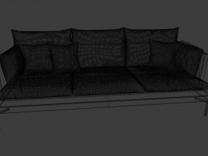 zanotta william 3d couch 3D 模型