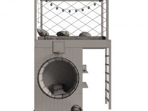 children room set Model 3D