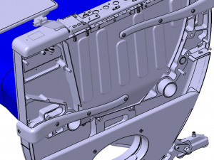 Detailed PASSENGER BUSINESS CLASS SEATING Modelo 3D