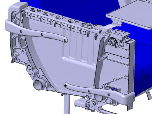 Detailed PASSENGER BUSINESS CLASS SEATING Modelo 3D