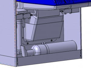 Detailed FLIGHT ATTENDANT SEAT 3D 모델