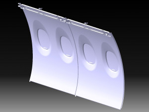 DETAILED AIRCRAFT SIDEWALL PANELS 3Dモデル
