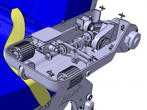 Detailed PILOT SEAT assy 3D Model