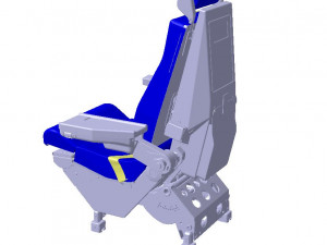 Detailed PILOT SEAT assy 3D Модель