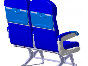 Detailed PASSENGER ECONOMY CLASS SEATING Modèle 3D