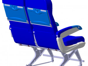 Detailed PASSENGER ECONOMY CLASS SEATING Modèle 3D