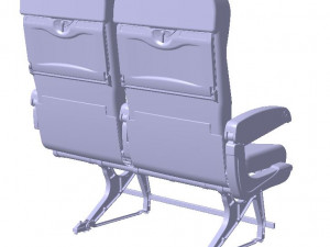 Detailed PASSENGER ECONOMY CLASS SEATING Modèle 3D