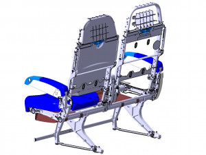 Detailed PASSENGER ECONOMY CLASS SEATING Modèle 3D