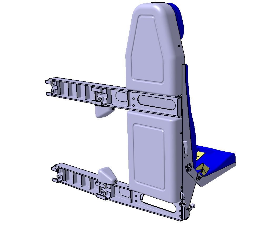 Folding Seats 3d model. Gamming Seat 3d. Aircraft Observer Seat. Gamming Seat 3d shablon.