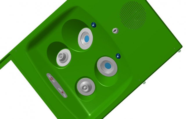 Detailed PASSENGER SERVICE UNIT assy 3D Модель .c4d .max .obj .3ds .fbx .stl .blend 