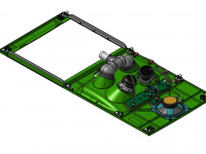 Detailed PASSENGER SERVICE UNIT assy 3D Модель