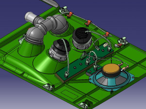 Detailed PASSENGER SERVICE UNIT assy 3D Модель