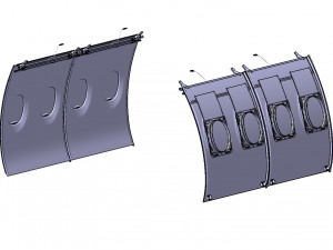 DETAILED AIRCRAFT SIDEWALL PANELS 3D Model