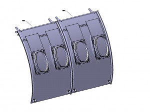 DETAILED AIRCRAFT SIDEWALL PANELS Modello 3D