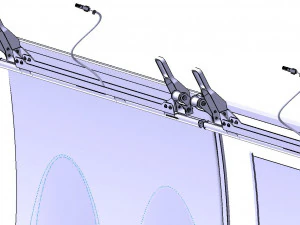 DETAILED AIRCRAFT SIDEWALL PANELS 3D Model