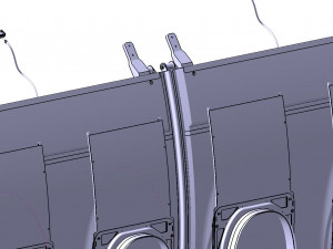 DETAILED AIRCRAFT SIDEWALL PANELS Modello 3D