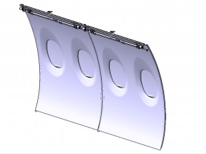 DETAILED AIRCRAFT SIDEWALL PANELS Modello 3D