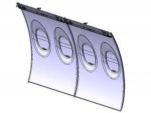 DETAILED AIRCRAFT SIDEWALL PANELS 3D Model