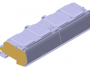 Detailed STOWAGE BIN assy 3D Model