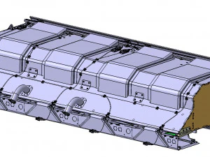 Detailed STOWAGE BIN assy 3D Model