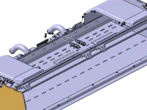 Detailed STOWAGE BIN assy 3D Model