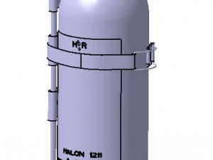 Detailed FIRE EXTINGUISHER 3D Model