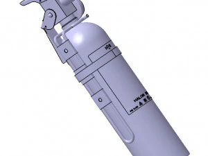 Detailed FIRE EXTINGUISHER 3D Model